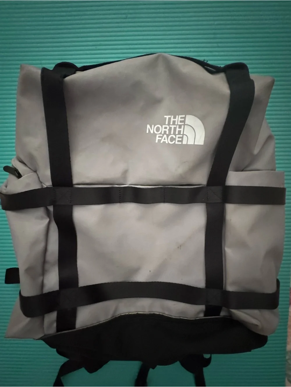 The North Face Commuter Pack Multi-Strap Backpack Grey Black Laptop Bag